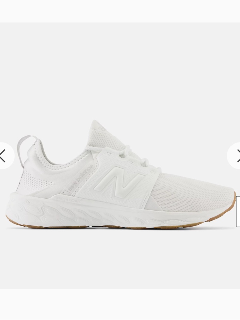New Balance Fresh Foam X Cruz v3 All White Sneakers
